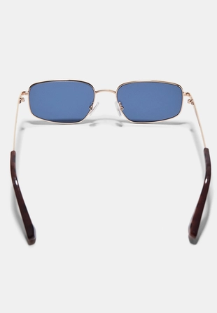 Асимметричные металлические квадратные очки- Заказать в России