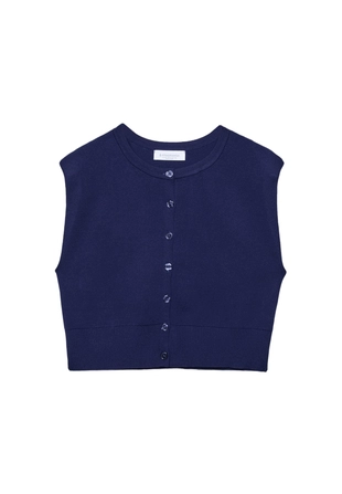 Вязаный жилет с подплечниками- Заказать в России