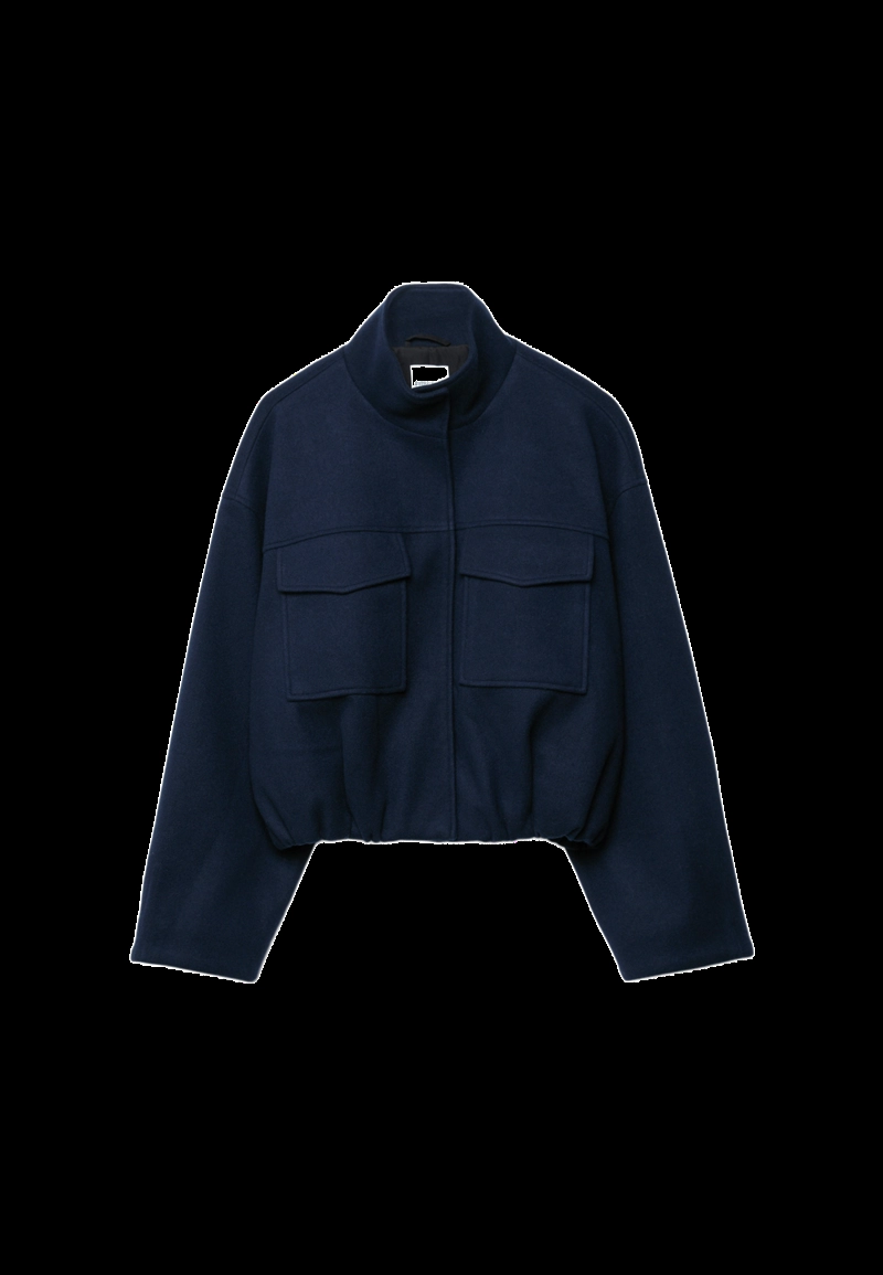 Куртка-бомбер с карманами, мягкая на ощупь