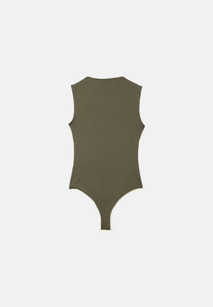 Боди из полиамида с квадратным вырезом- Заказать в России