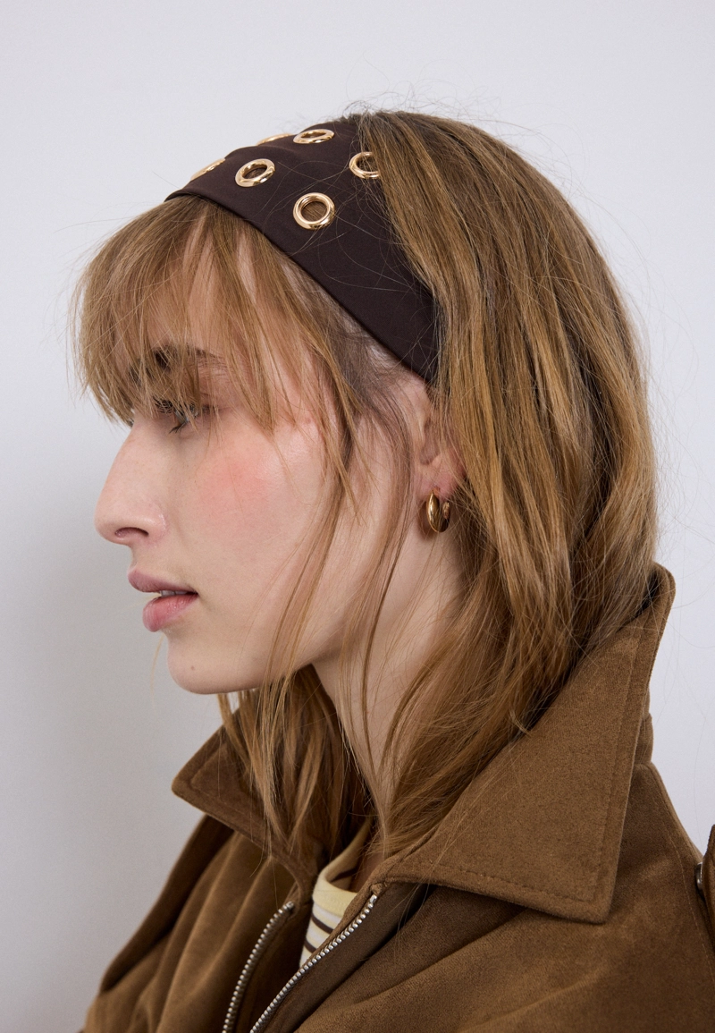 Набор из 2 резинок для волос с заклепками