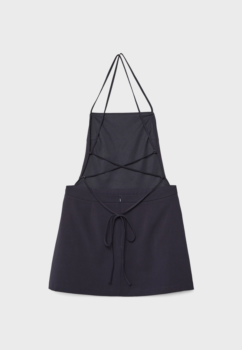 Короткое платье-сарафан