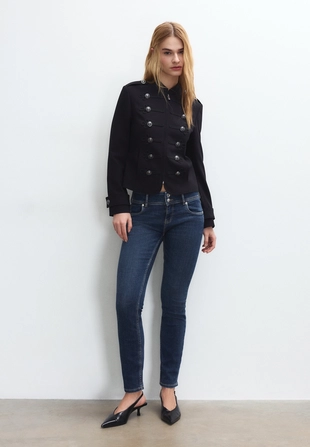 Зауженные джинсы с низкой посадкой- Заказать в России