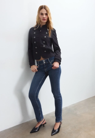 Зауженные джинсы с низкой посадкой- Заказать в России