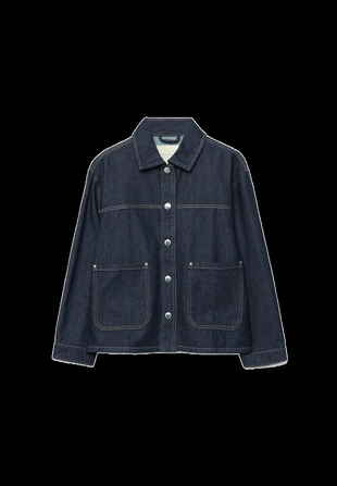 Джинсовая куртка с карманами- Заказать в России