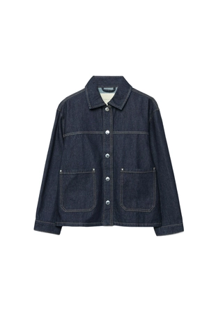 Джинсовая куртка с карманами- Заказать в России