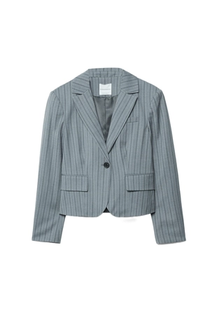 Укороченный пиджак в полоску- Заказать в России