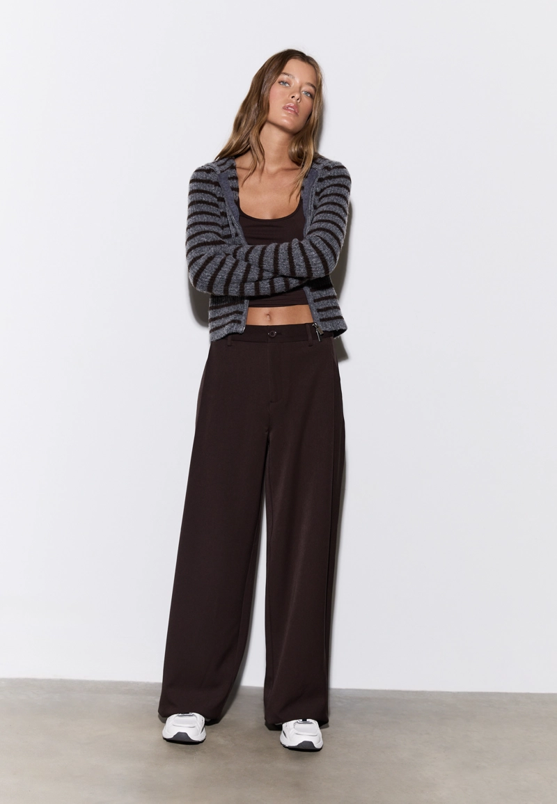 Брюки barrel со складками