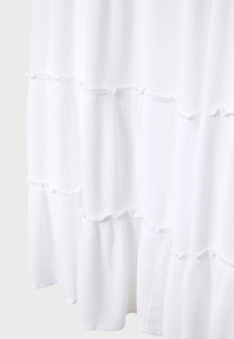 Легкая юбка миди с вставками