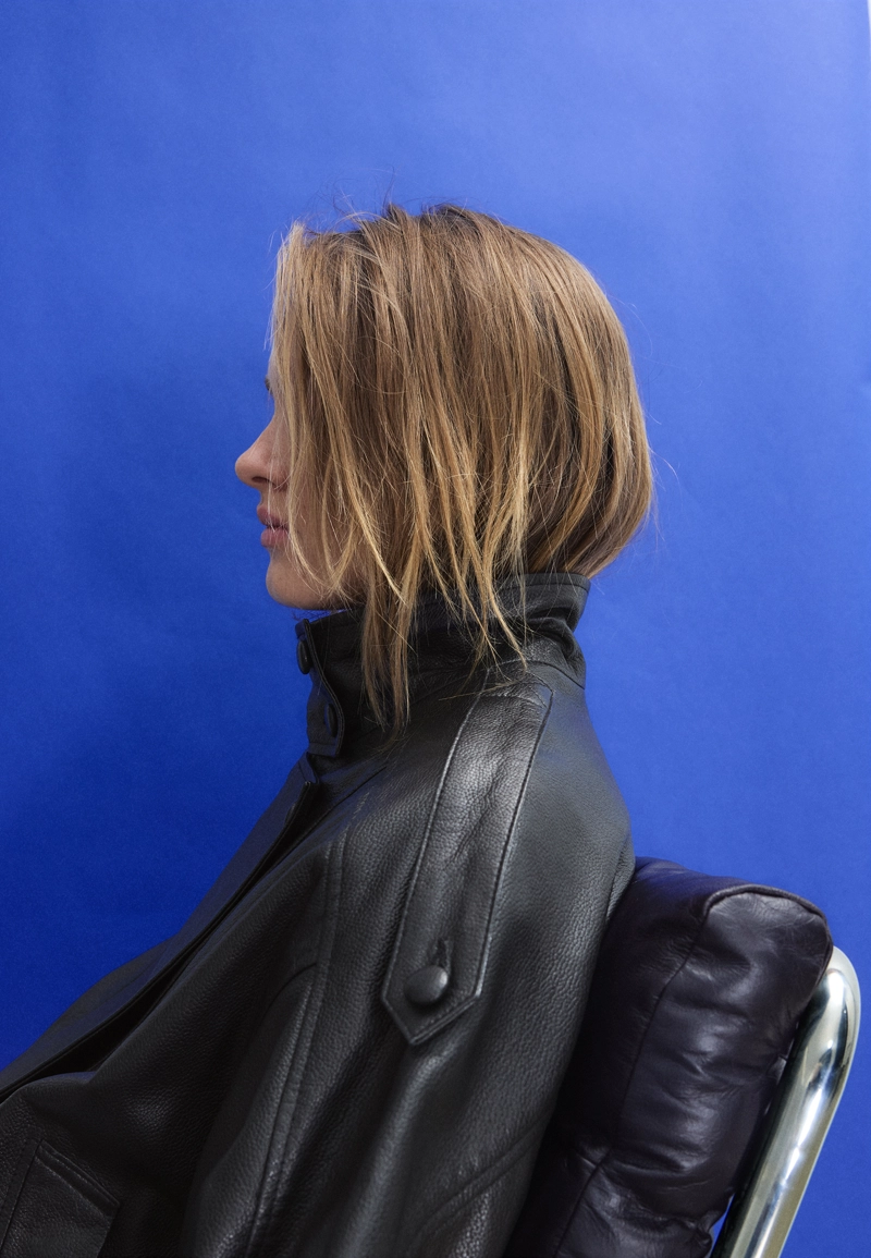 Куртка оверсайз с лацканами, 100% кожа