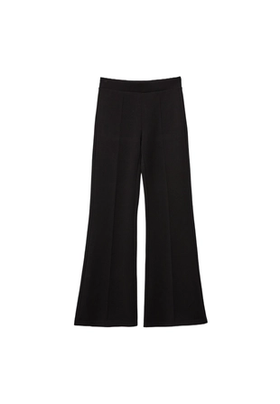 Брюки клеш с мягкой фактурой и отделкой- Заказать в России