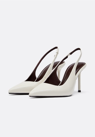 Туфли на каблуке из искусственной кожи- Заказать в России