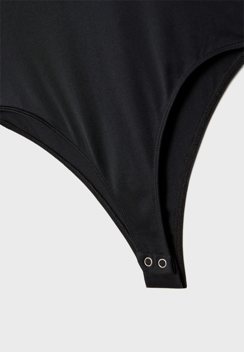 Боди из полиамида с квадратным вырезом