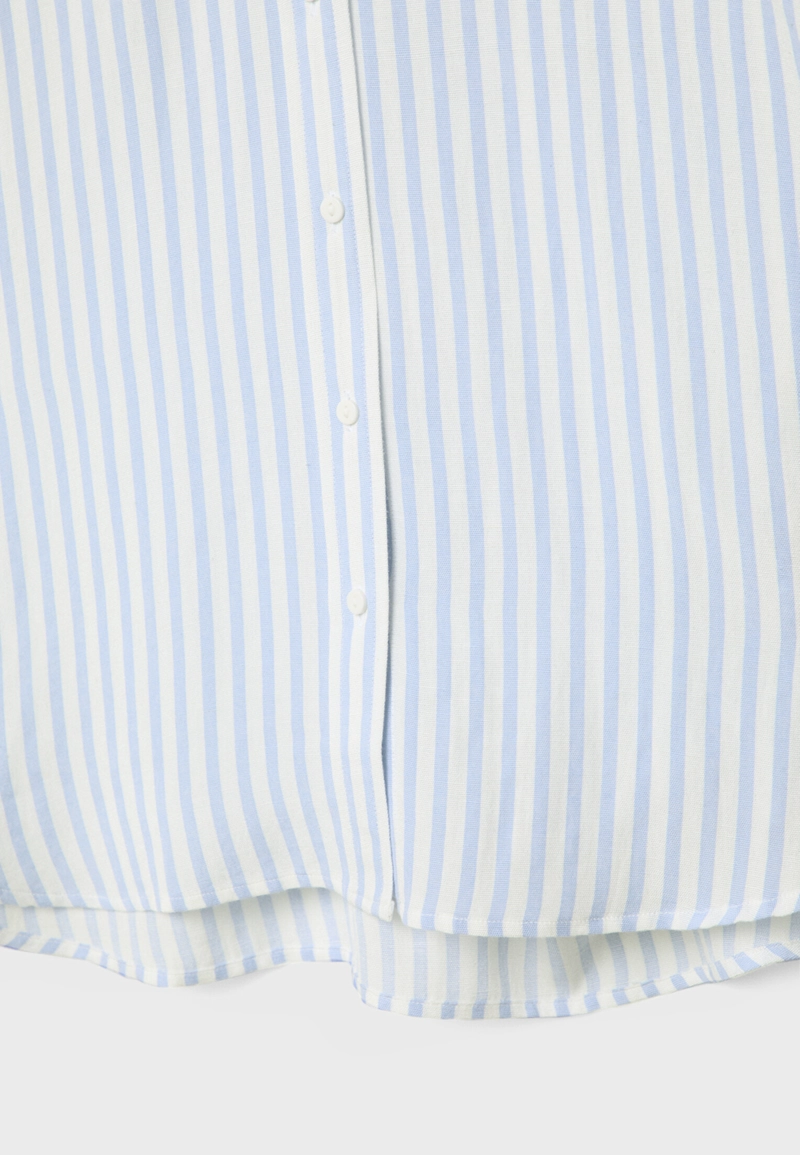 Свободная рубашка под лен