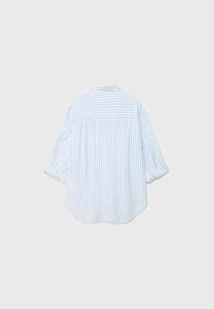 Свободная рубашка под лен- Заказать в России