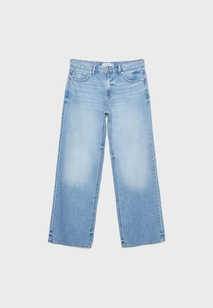 Джинсы D91 с низкой посадкой и широкими штанинами- Заказать в России