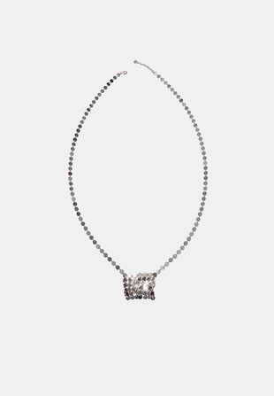 Колье-подвеска из металлической сетки- Заказать в России