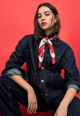 Платок с принтом «помидоры»- Заказать в России