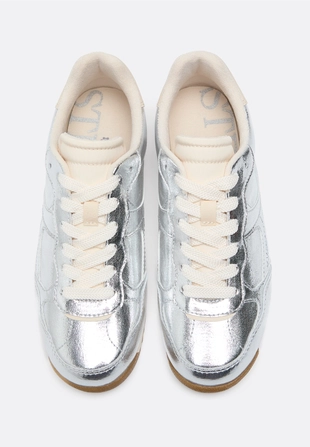 Кроссовки с металлическим блеском- Заказать в России