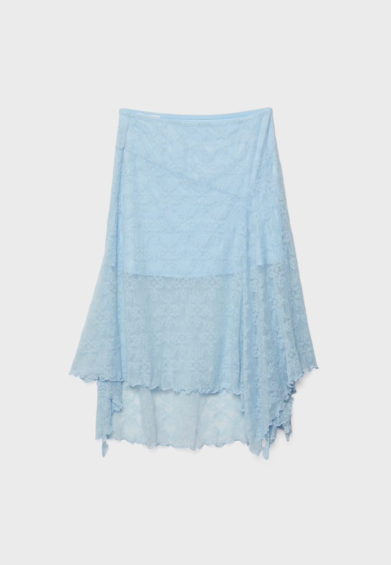 Юбка миди из кружева