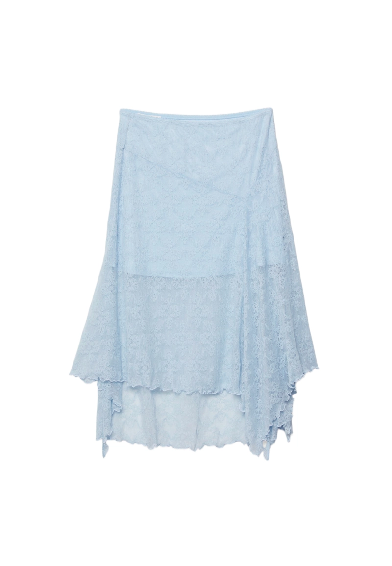 Юбка миди из кружева