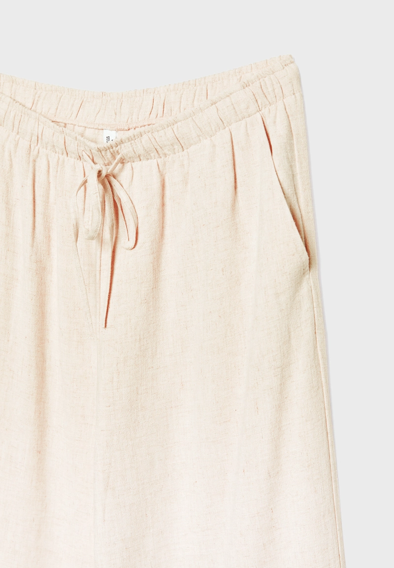 Прямые брюки под льняной