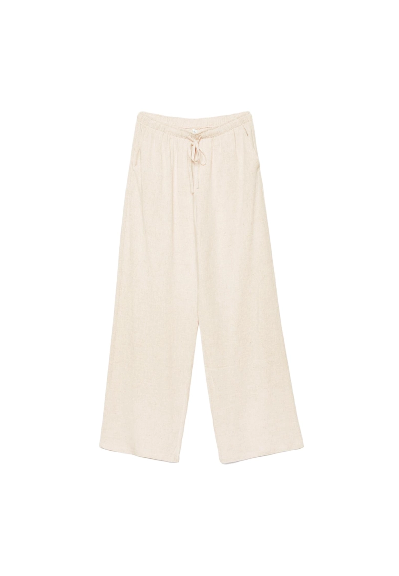 Прямые брюки под льняной