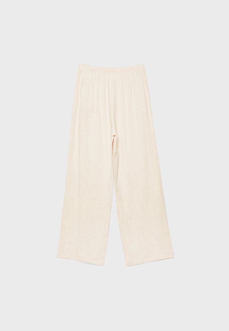 Прямые брюки под льняной