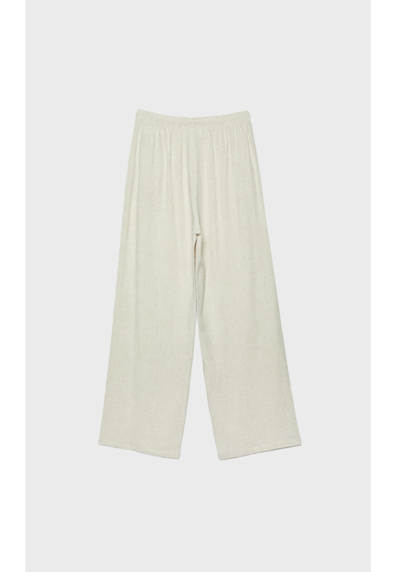 Прямые брюки под льняной