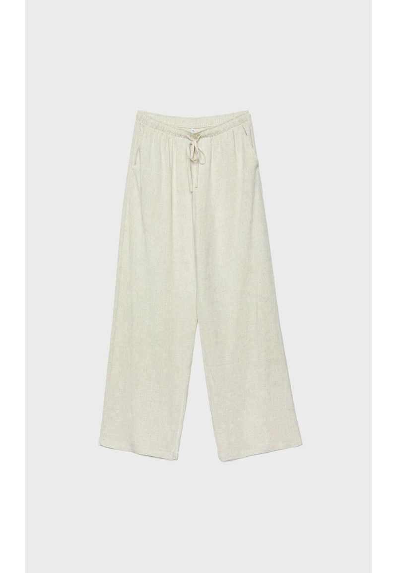 Прямые брюки под льняной