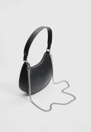 MOON SHOULDER BAG WITH CHAIN- Заказать в России