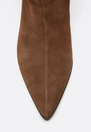 Кожаные ботинки KITTEN с голенищем свободного кроя- Заказать в России