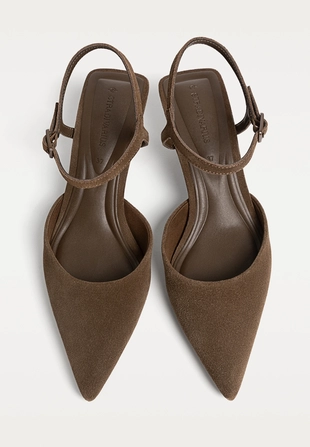 Замшевые туфли KITTEN HEEL- Заказать в России