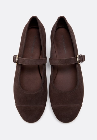 Кожаные балетки с носом- Заказать в России