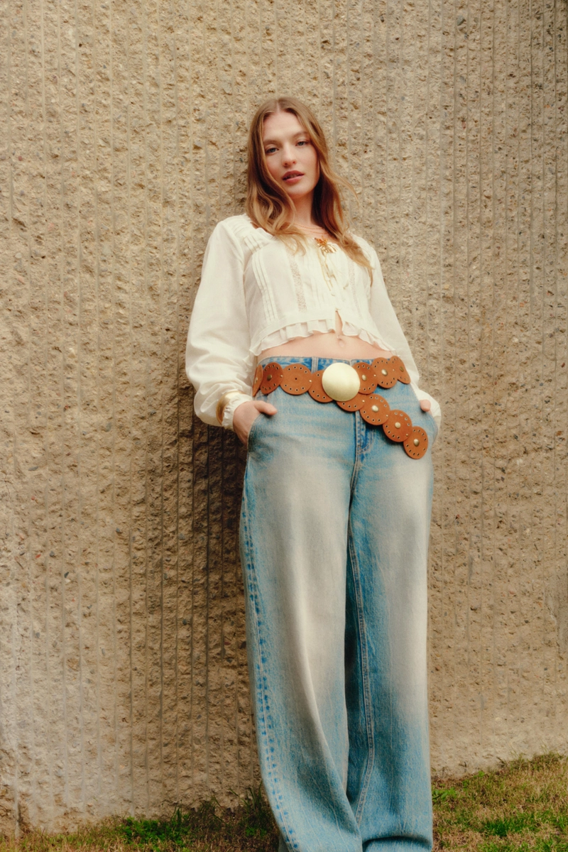 Кожаные босоножки на платформе