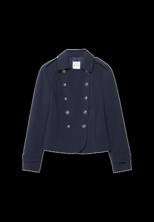 Приталенный пиджак с пуговицами с гравировкой- Заказать в России