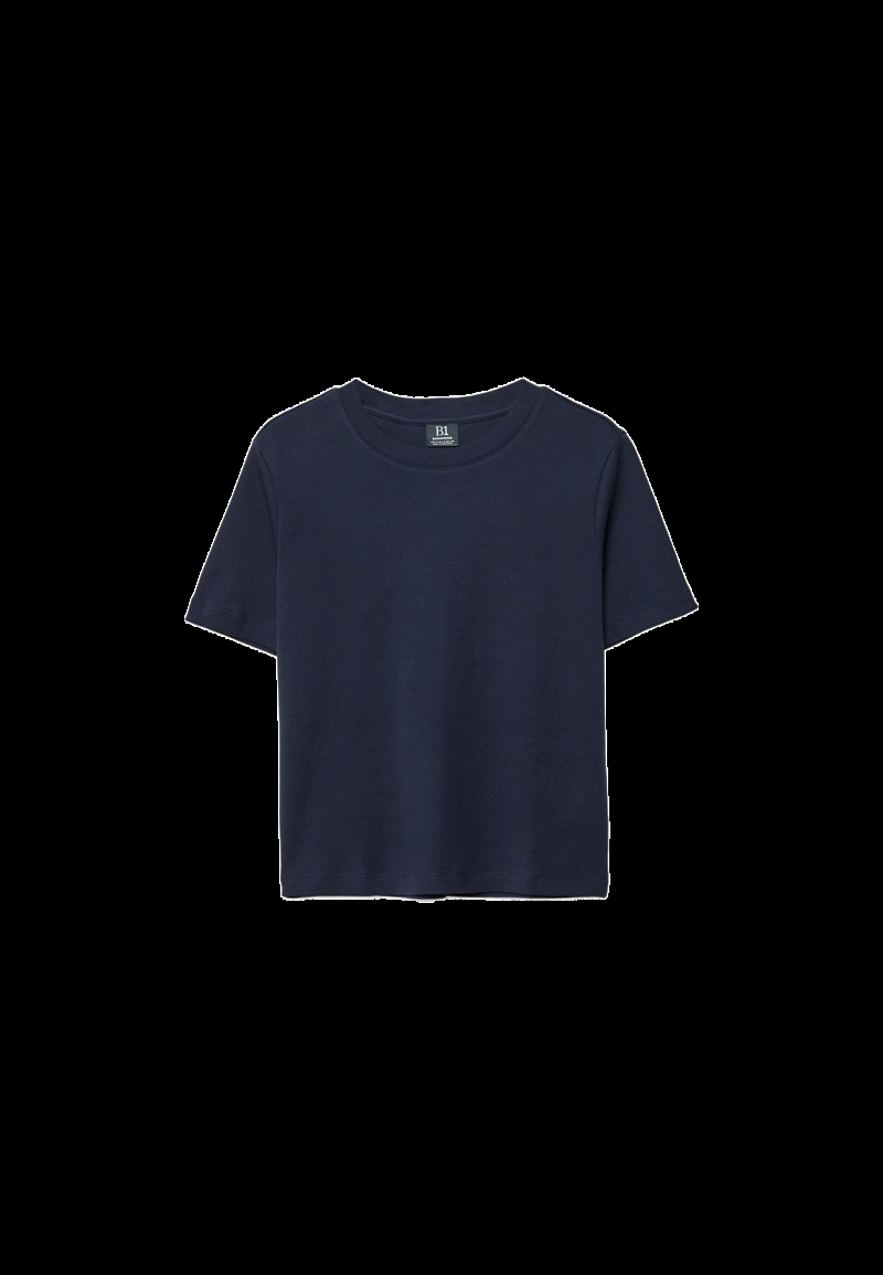 Базовая футболка классического кроя из плотного материала