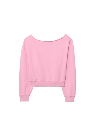 Укороченная толстовка с эффектом потертости- Заказать в России