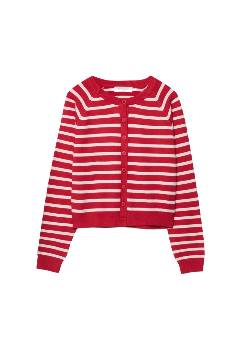 Трикотажный кардиган с пуговицами и рукавами реглан