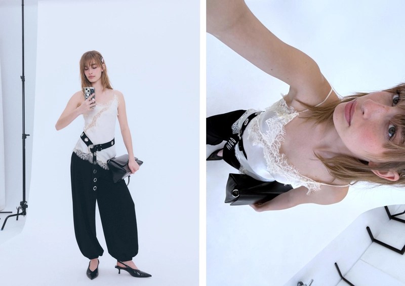 Мягкие брюки-джоггеры фасона баллон