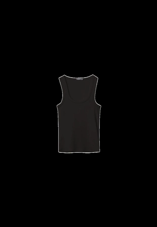 Майка-спина-борцовка в рубчик- Заказать в России