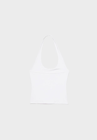 Футболка с горловиной халтер- Заказать в России