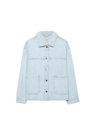 Джинсовая куртка с карманами- Заказать в России