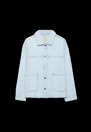 Джинсовая куртка с карманами- Заказать в России