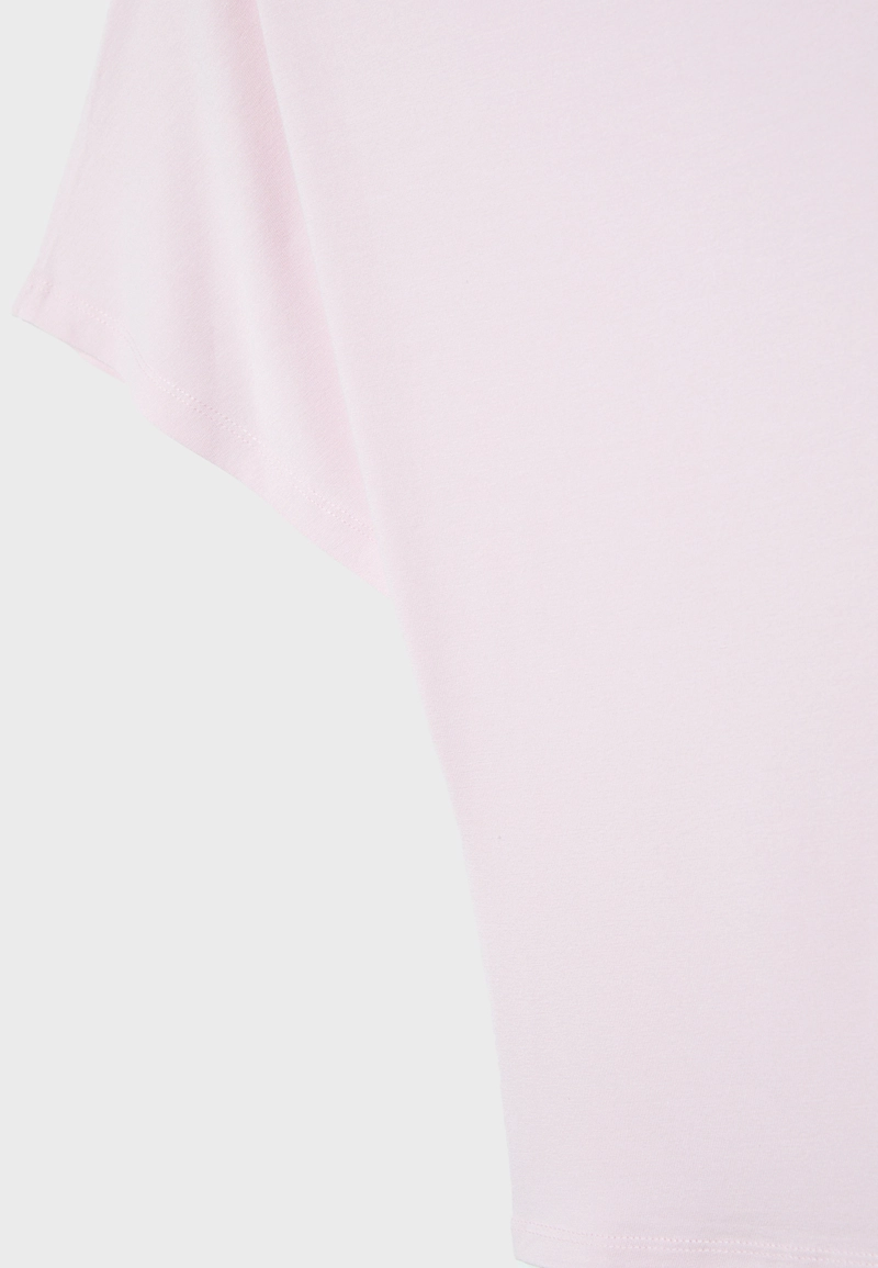 Футболка с вырезом-лодочкой и короткими рукавами