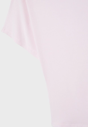 Футболка с вырезом-лодочкой и короткими рукавами- Заказать в России