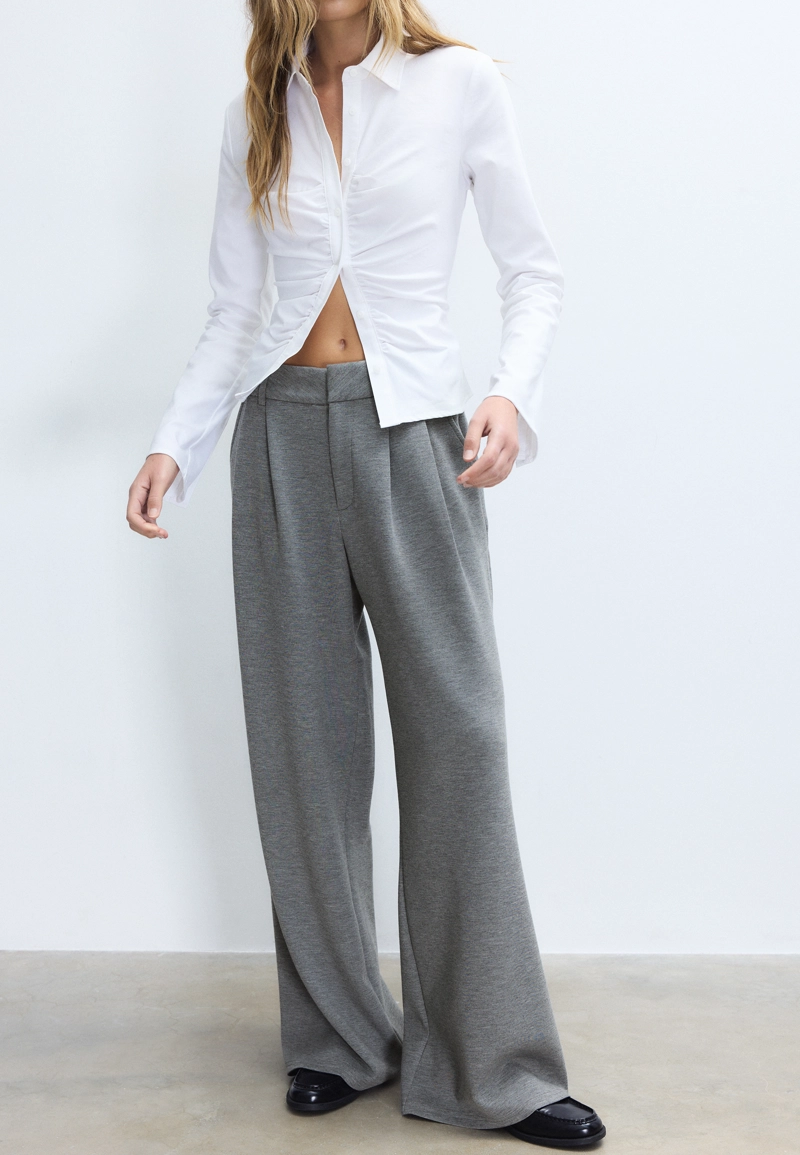 Брюки классические из мягкой ткани