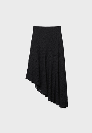 Asymmetric lace midi skirt- Заказать в России