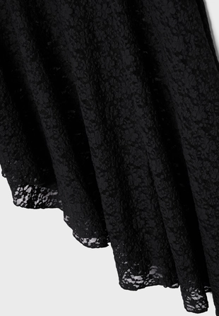 Asymmetric lace midi skirt- Заказать в России