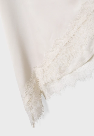 Асимметричная сатиновая юбка- Заказать в России